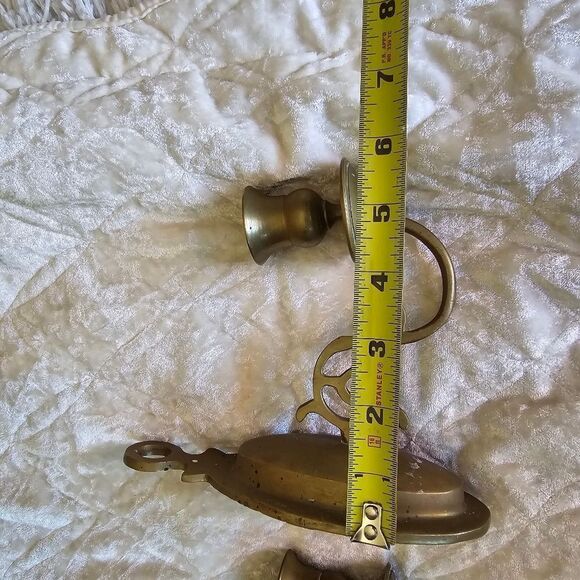 Vintage Pier 1 Brasa Sconcess Candle Holder Set Of Two - Picture 6 of 11